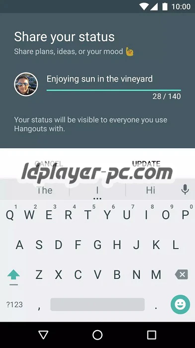 Hangouts на ПК-04